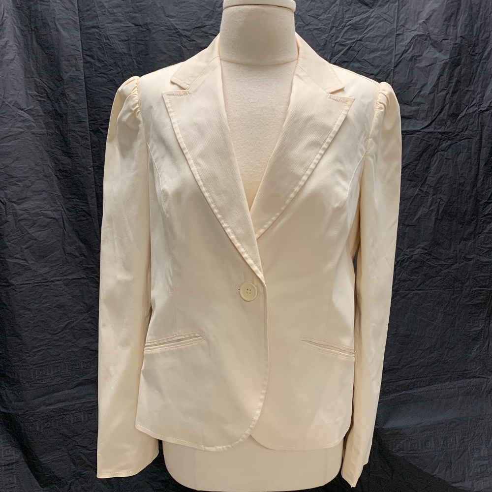 Gap Cotton Fully Lined Single Button Fitted Blazer - image 1